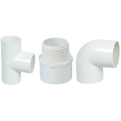 3 Weise PVC-Abflussrohr-Installations-weiße T-Stück Ellbogen-Klempnerarbeit
