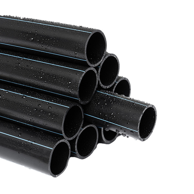 8-Zoll-Pe100-HDPE-Wasserversorgungsrohr, Dicke, Kunststoffschlauch, schwarz, angepasst
