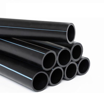 HDPE-Rohr aus Polyethylen hoher Dichte, schwarzer Kunststoff, für die Wasserversorgung und -entwässerung