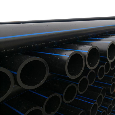 Schwarzes HDPE PE100 Rohr-großer Durchmesser-Wasserversorgungs-Rohr-PET-Bewässerungs-Rohr Rolls