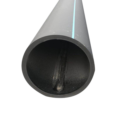 Schwarzes HDPE-Kunststoff-Wasserrohr, Wasserversorgung, Abwasserrohr aus hochdichtem Polyethylen