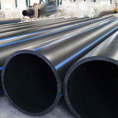 14001 Zertifizierte HDPE-Wasserleitungen mit blauem Streifen