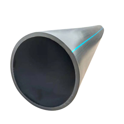 Blaue oder schwarze HDPE-Wasserleitung mit blauen Streifen für korrosionsbeständige Wasserversorgung und -abwasserleitung