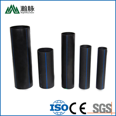 Korrosionsbeständige HDPE-Wasserleitungen DN16mm-1800mm Blau oder Schwarz mit blauem Streifen