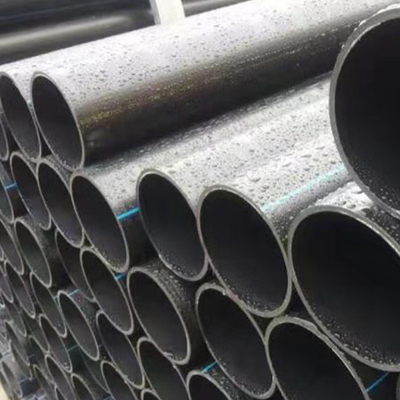 PE-HDPE-Wasserleitungen Blau oder Schwarz mit blauem Streifen Für Wasserversorgung und Abwasserentsorgung mit blauem Streifen PE