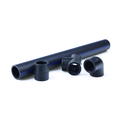 Als angepasste Größe HDPE-Wasserleitungen Dicke 2,3 mm-117,6 mm Blau oder Schwarz mit blauem Streifen