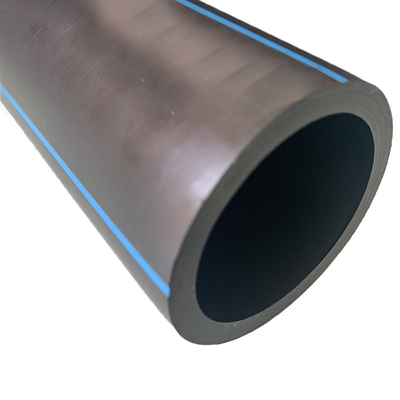 Als angepasste Größe HDPE-Wasserleitungen Dicke 2,3 mm-117,6 mm Blau oder Schwarz mit blauem Streifen