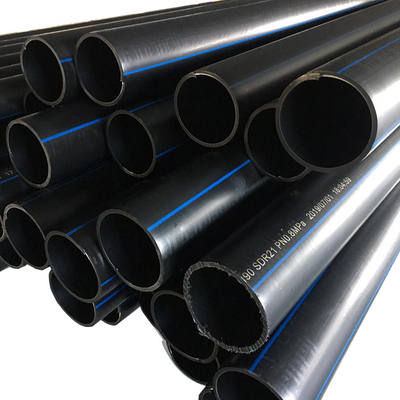 Hohe Stoßbeständigkeit und hervorragende Korrosionsbeständigkeit HDPE-Wasserleitungen in schwarzem Material