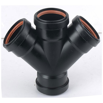 Flexible Sockel HDPE Bewässerungs-Fittings-schiefes 45 Grad-T-Stück Fitting